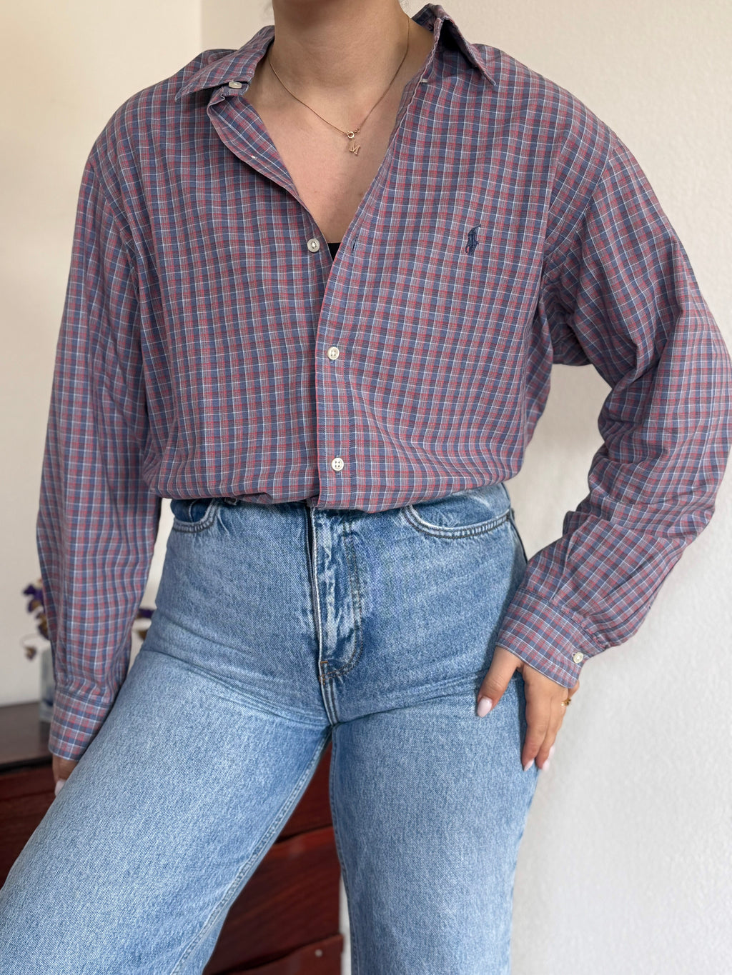 Polo Ralph Lauren Shirt Plaid Multicolor 100% Cotton