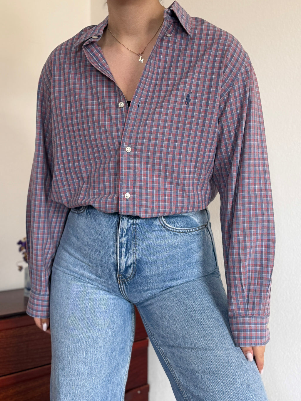 Polo Ralph Lauren Shirt Plaid Multicolor 100% Cotton