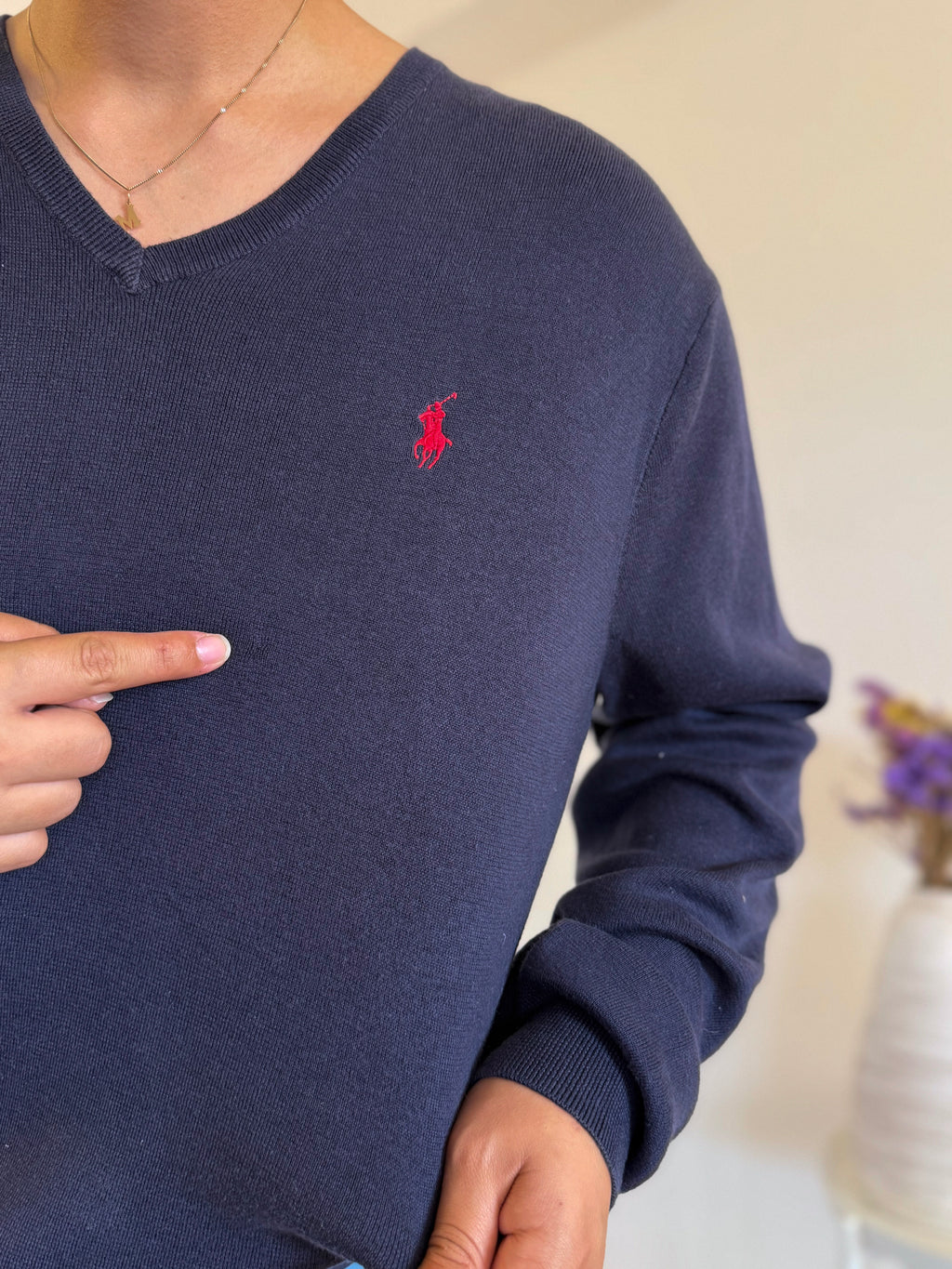 Ralph Lauren V-Neck Knit Sweater