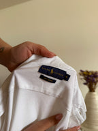 Ralph Lauren Shirt Plain White 100% Cotton