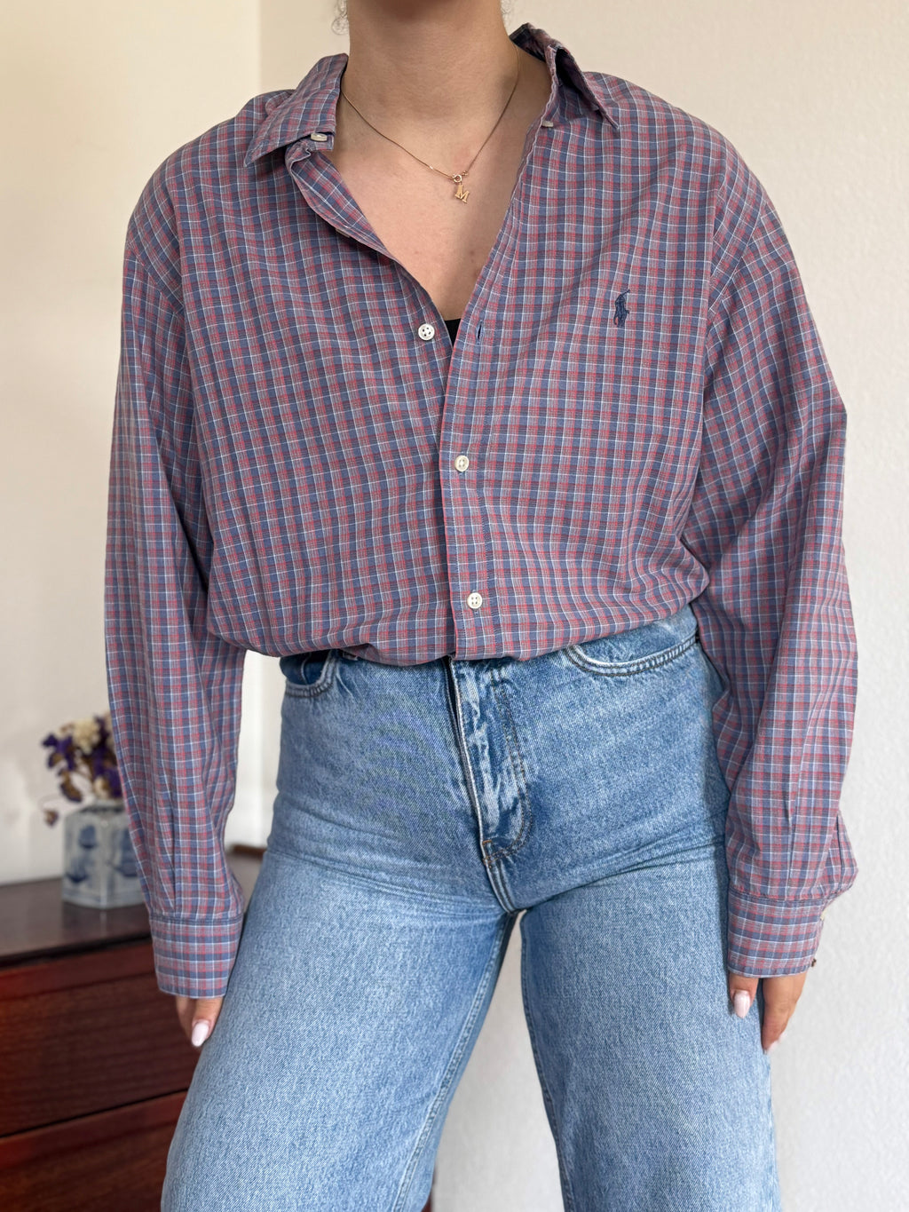 Polo Ralph Lauren Shirt Plaid Multicolor 100% Cotton