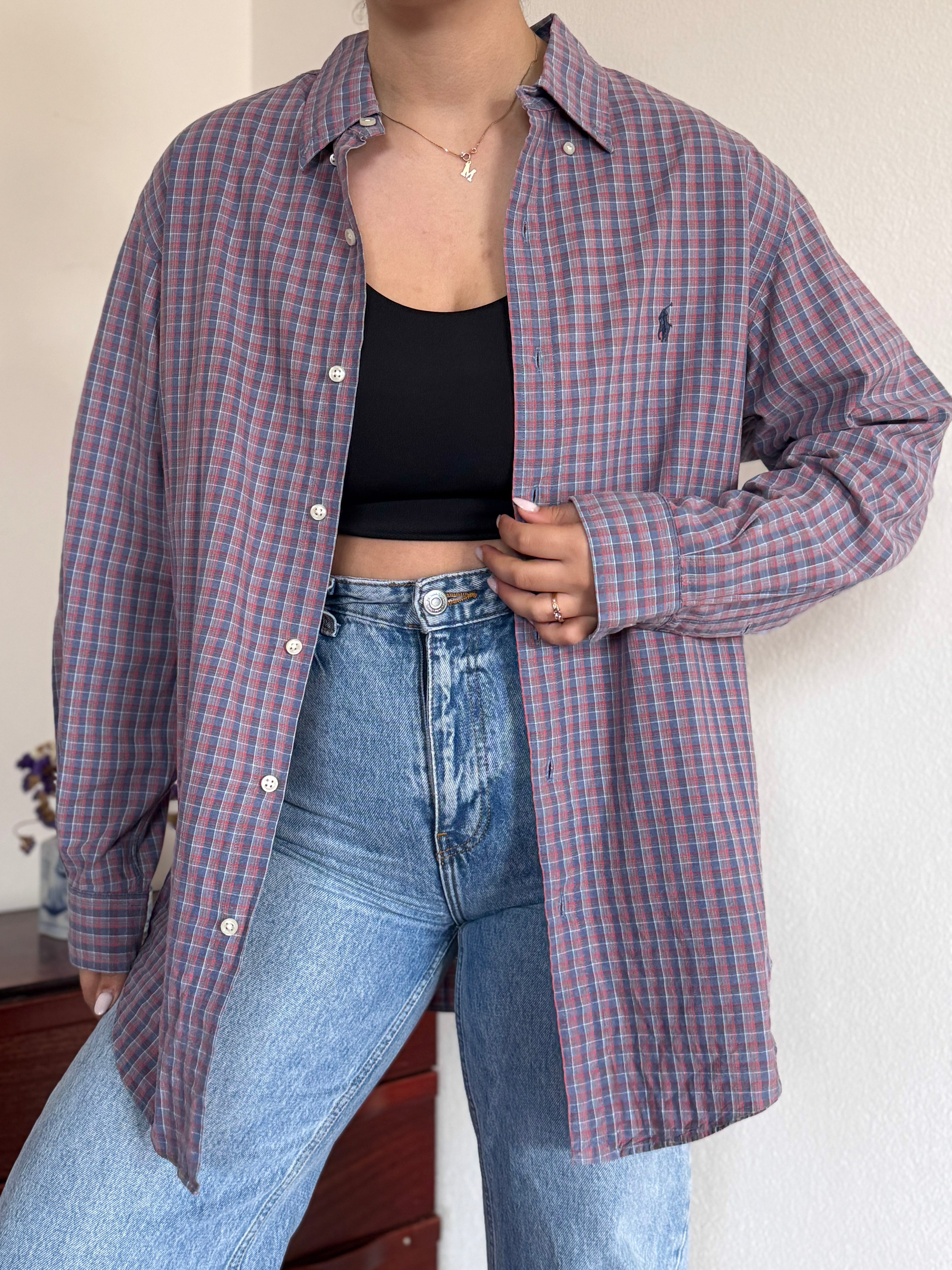 Polo Ralph Lauren Shirt Plaid Multicolor 100% Cotton