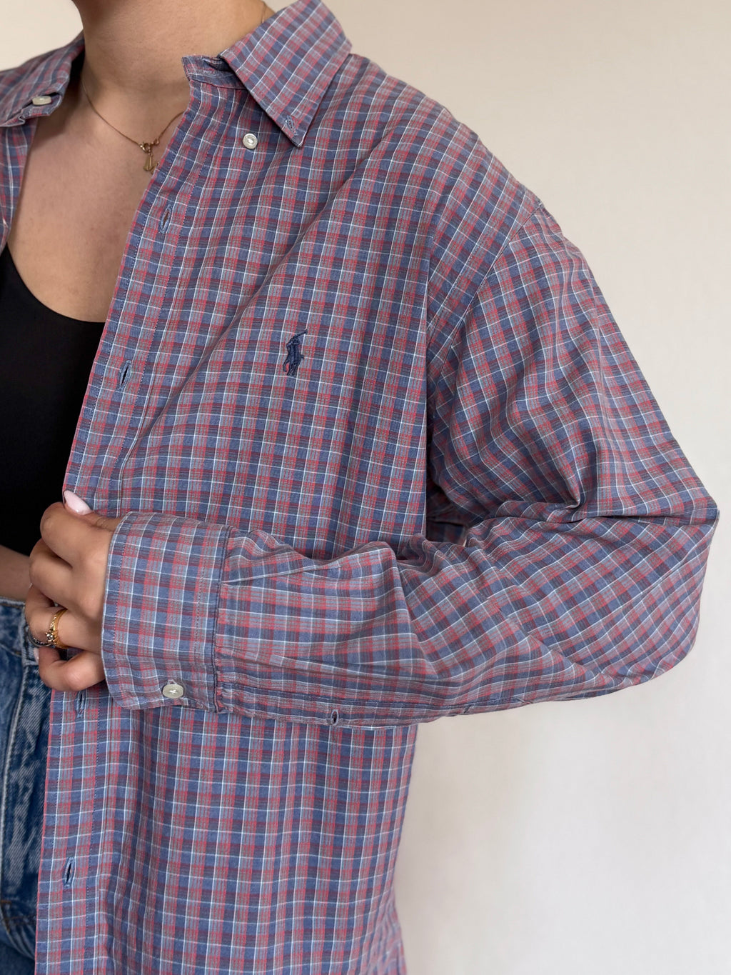 Polo Ralph Lauren Shirt Plaid Multicolor 100% Cotton