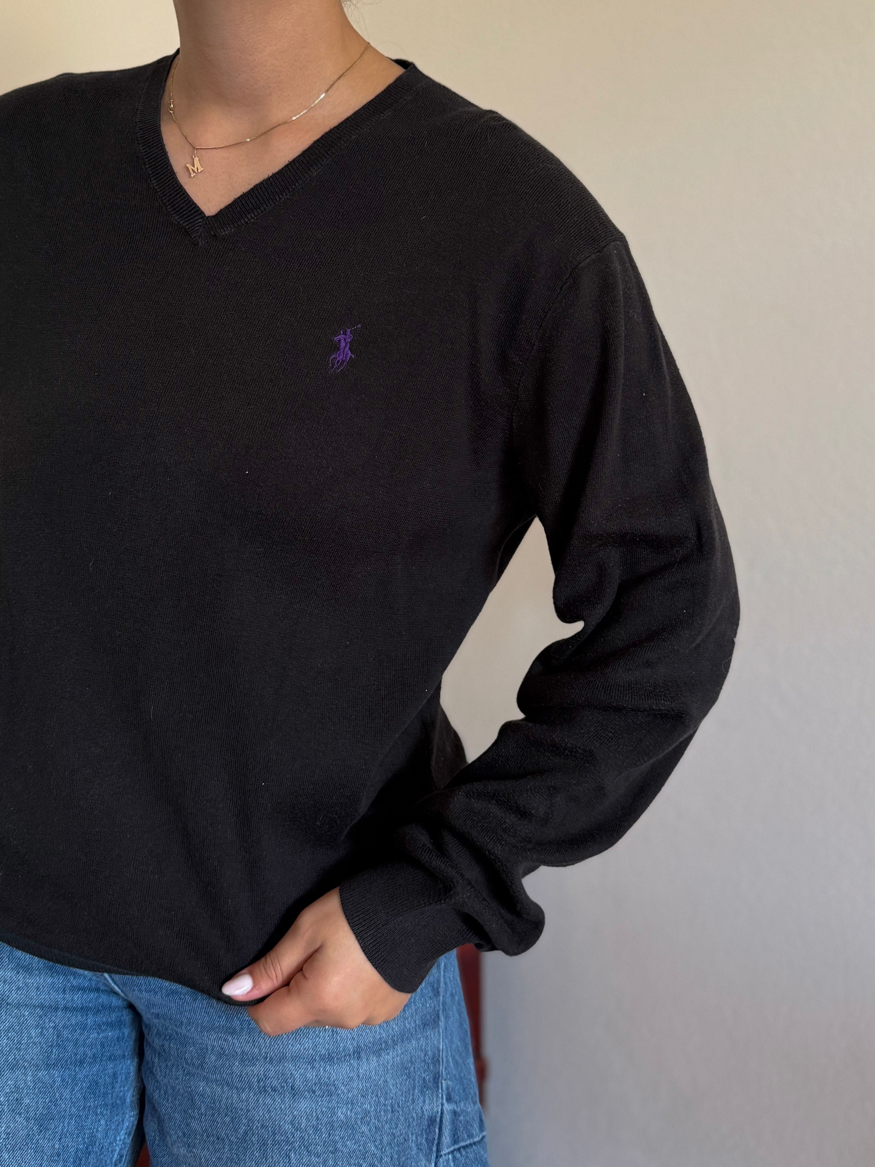 Polo Ralph Lauren V-Neck Sweater 100% Cotton