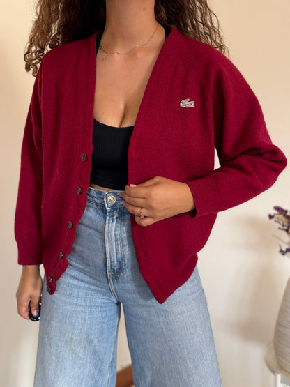 Cardigan Lacoste 75% Lambswool