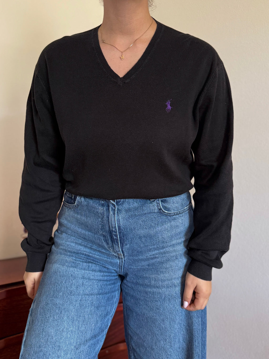 Polo Ralph Lauren V-Neck Sweater 100% Cotton