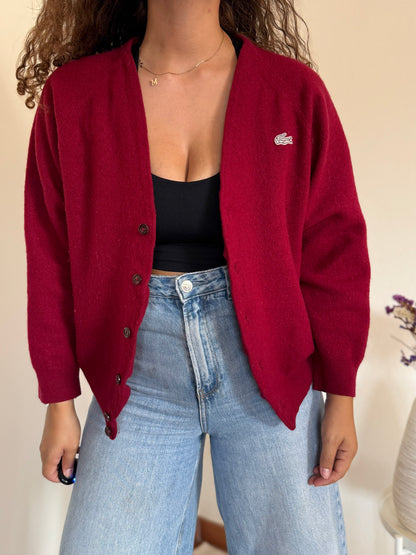 Cardigan Lacoste 75% Lambswool