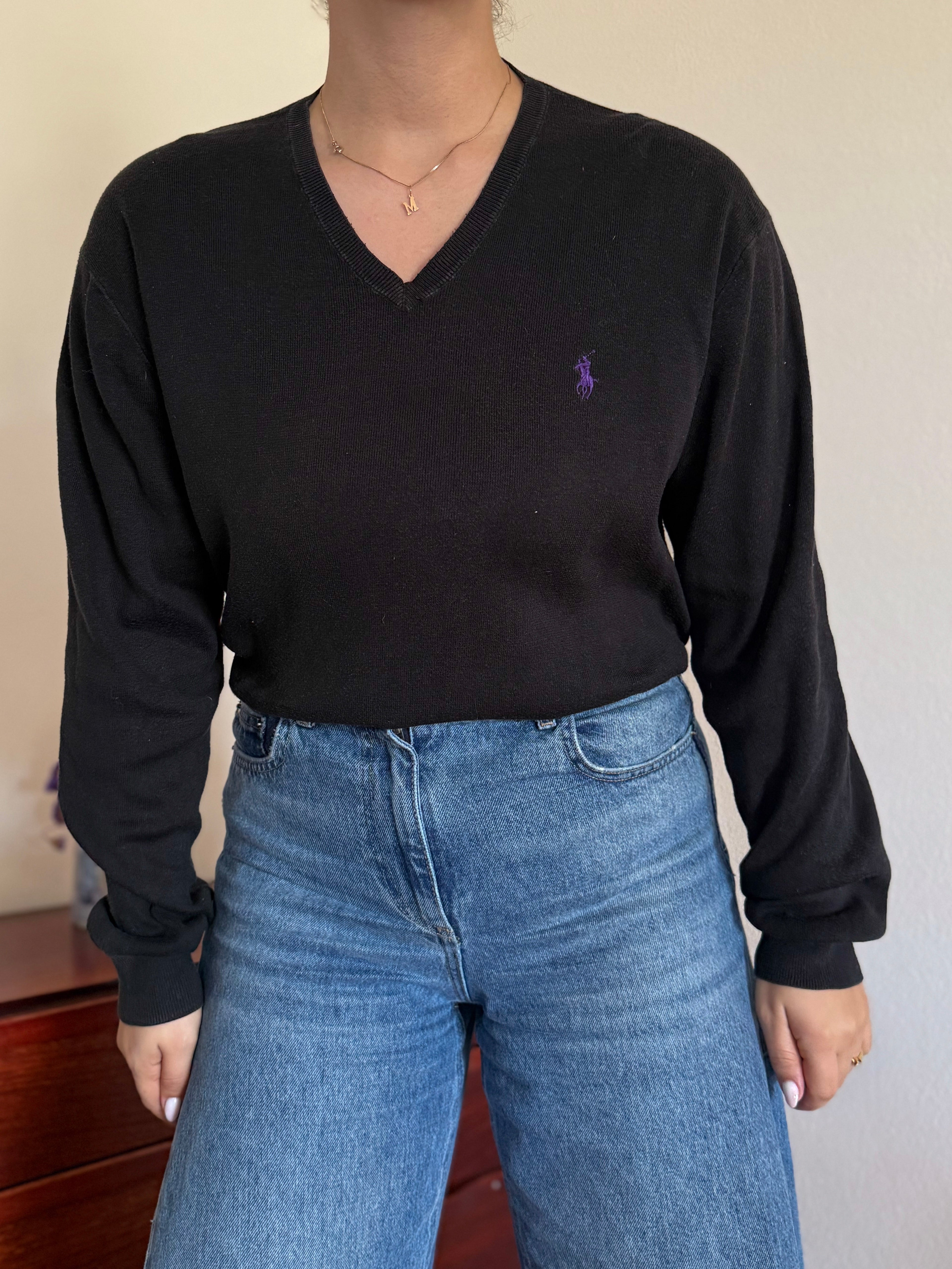 Polo Ralph Lauren V-Neck Sweater 100% Cotton