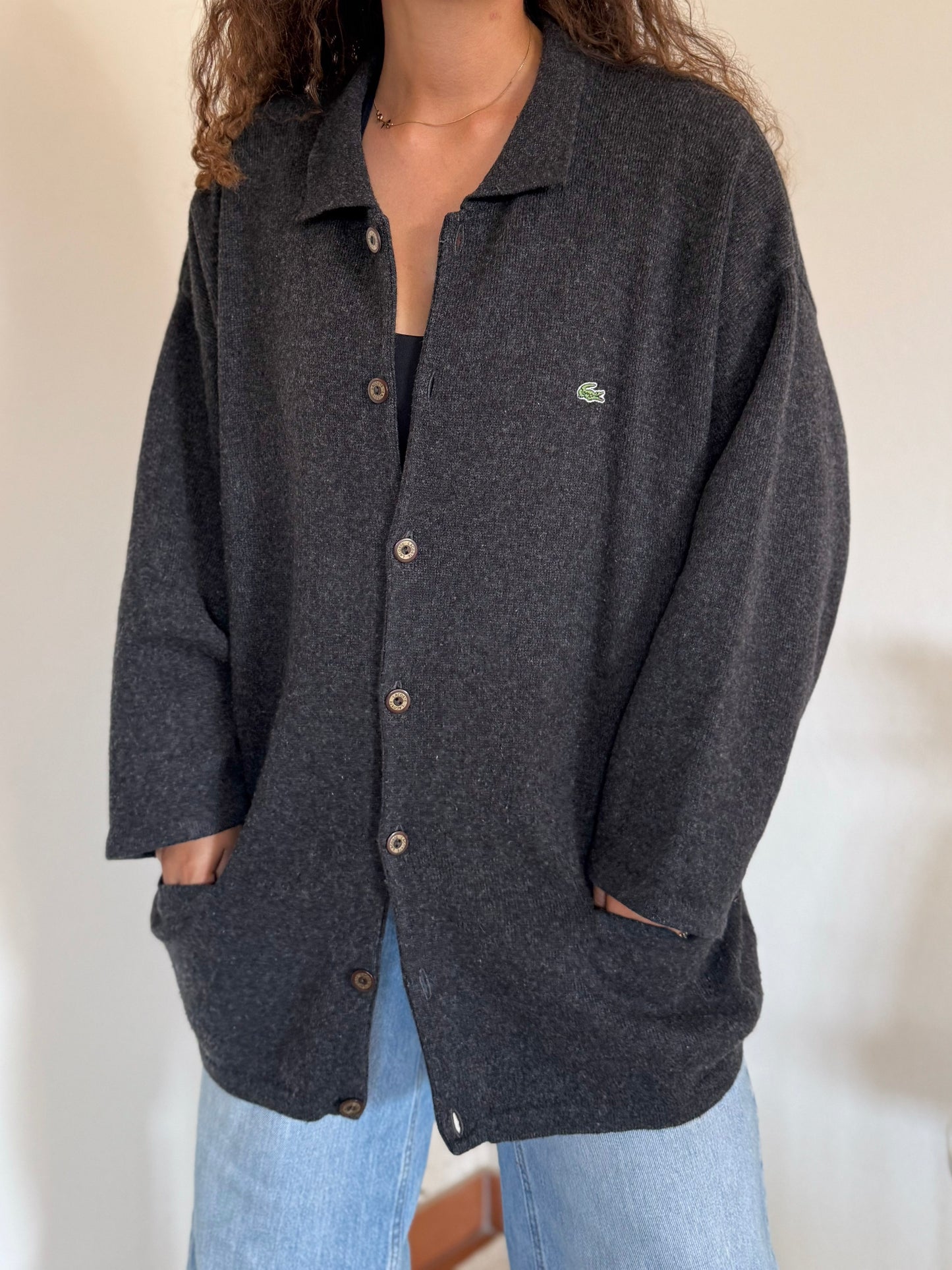 Cardigan/Casaco Lacoste 80% Lambswool