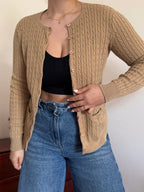 Ralph Lauren Cable Knit Cardigan 100% Cotton