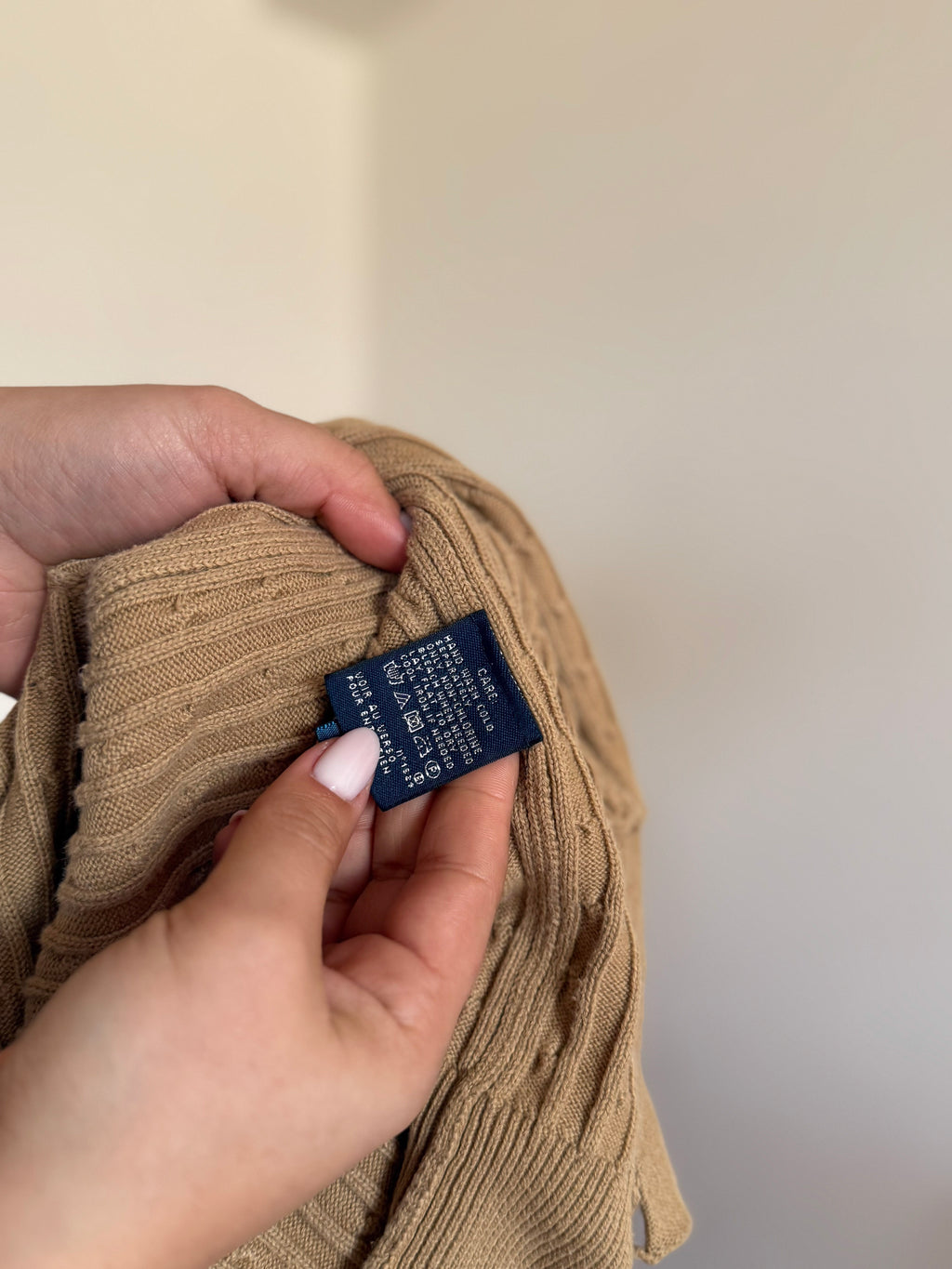 Ralph Lauren Cable Knit Cardigan 100% Cotton