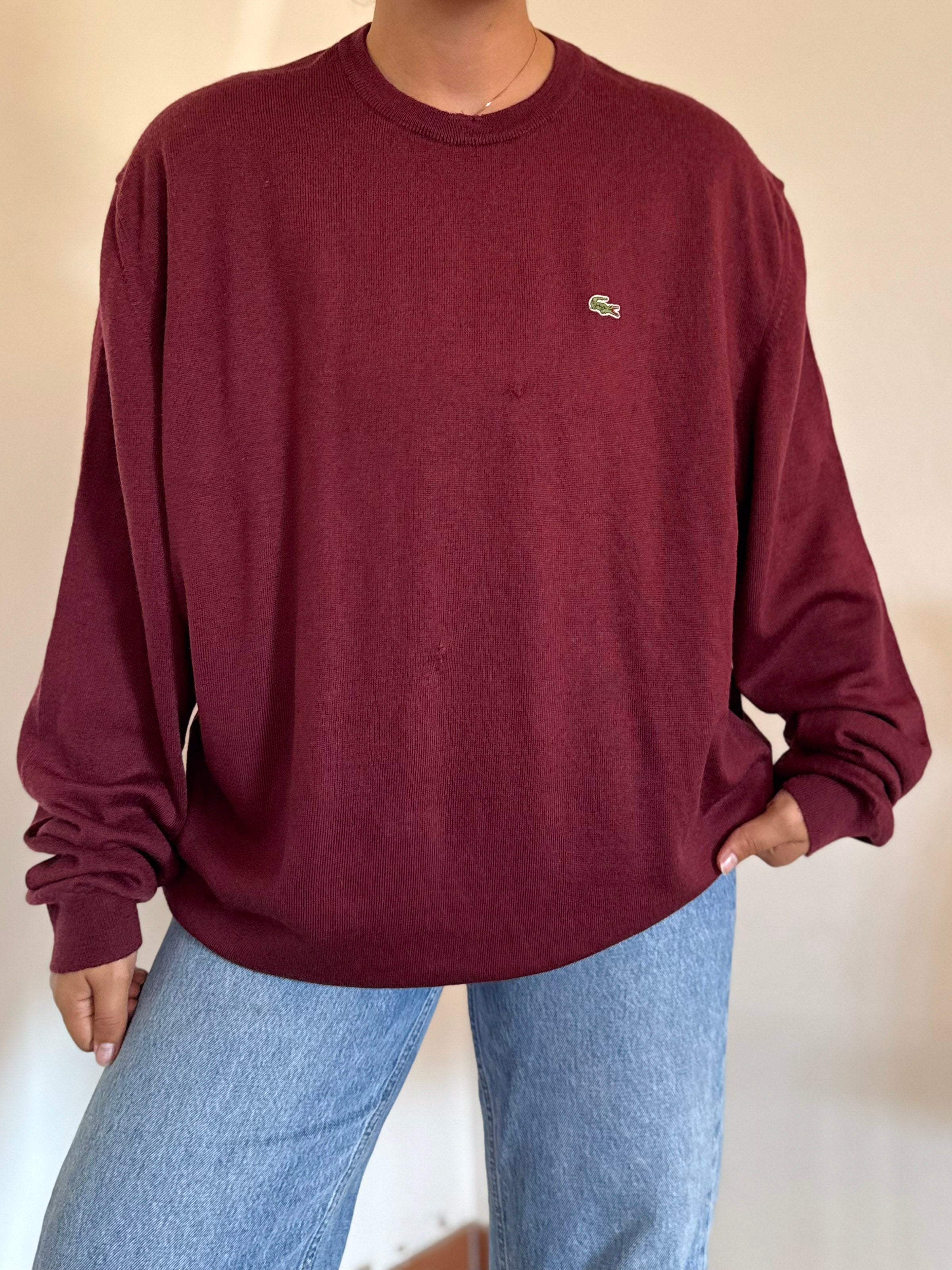 Lacoste Round Neck Sweater 100% Lã