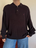 Polo Ralph Lauren V-Neck Polo Sweater 100% Cotton