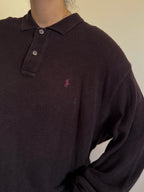 Polo Ralph Lauren V-Neck Polo Sweater 100% Cotton