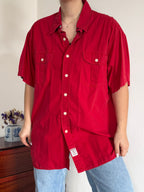 Ralph Lauren Shirt Plain Red 100% Cotton