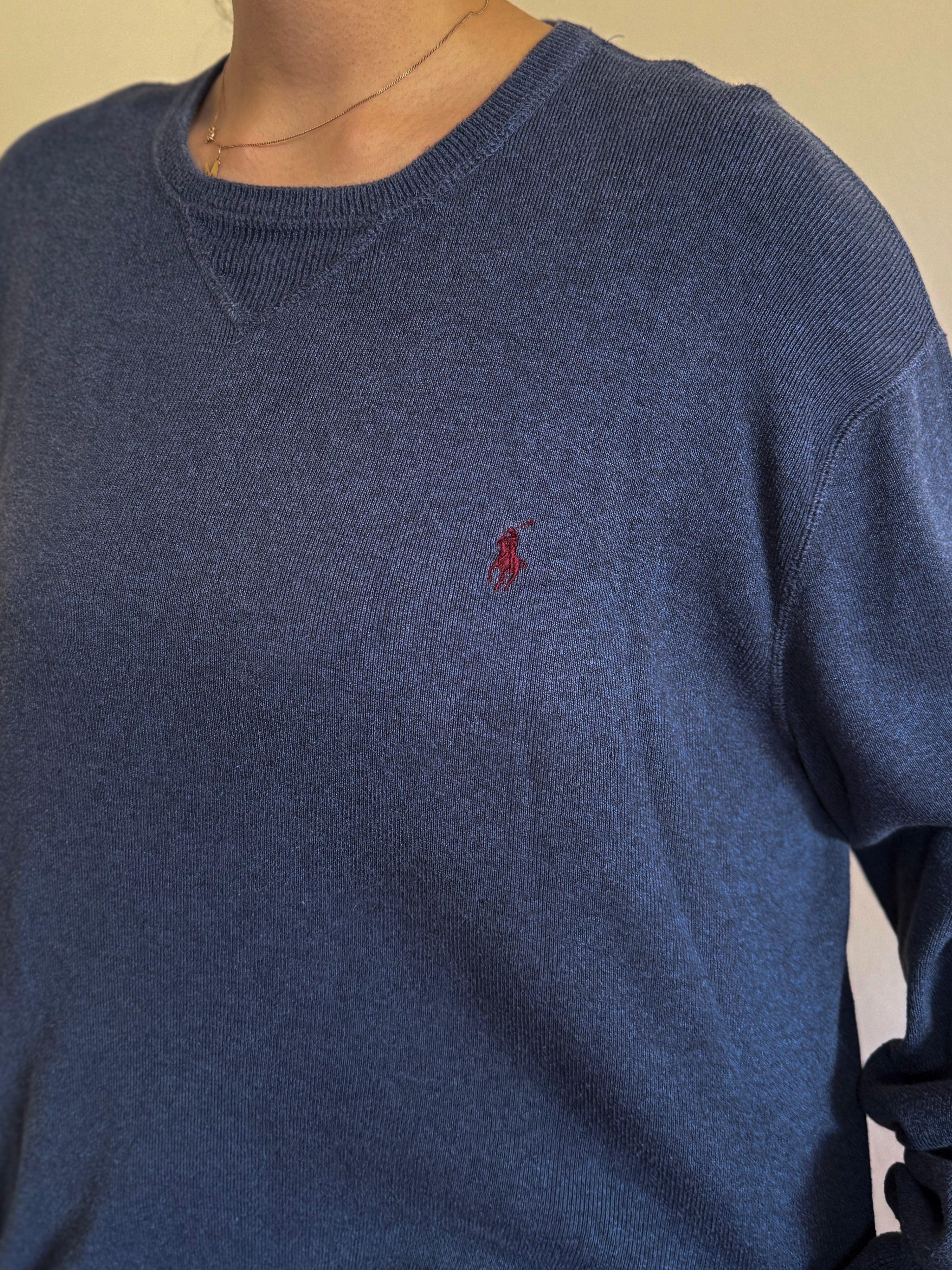 Polo Ralph Lauren Round Neck Knit Sweater 100% Cotton