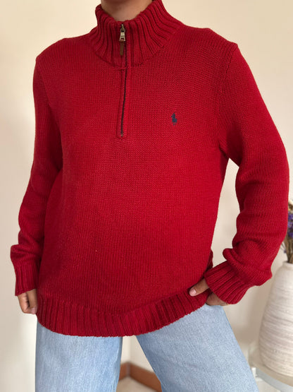 Ralph Lauren 1/4 Zip Knit Sweater