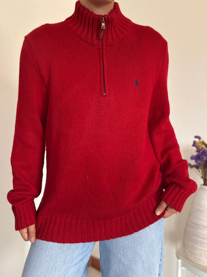 Ralph Lauren 1/4 Zip Knit Sweater