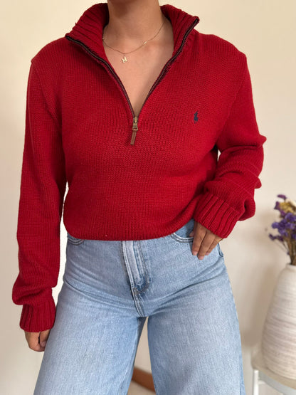 Ralph Lauren 1/4 Zip Knit Sweater