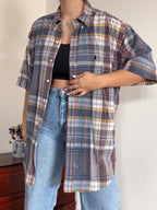 Ralph Lauren Shirt Plaid Multicolor 100% Cotton