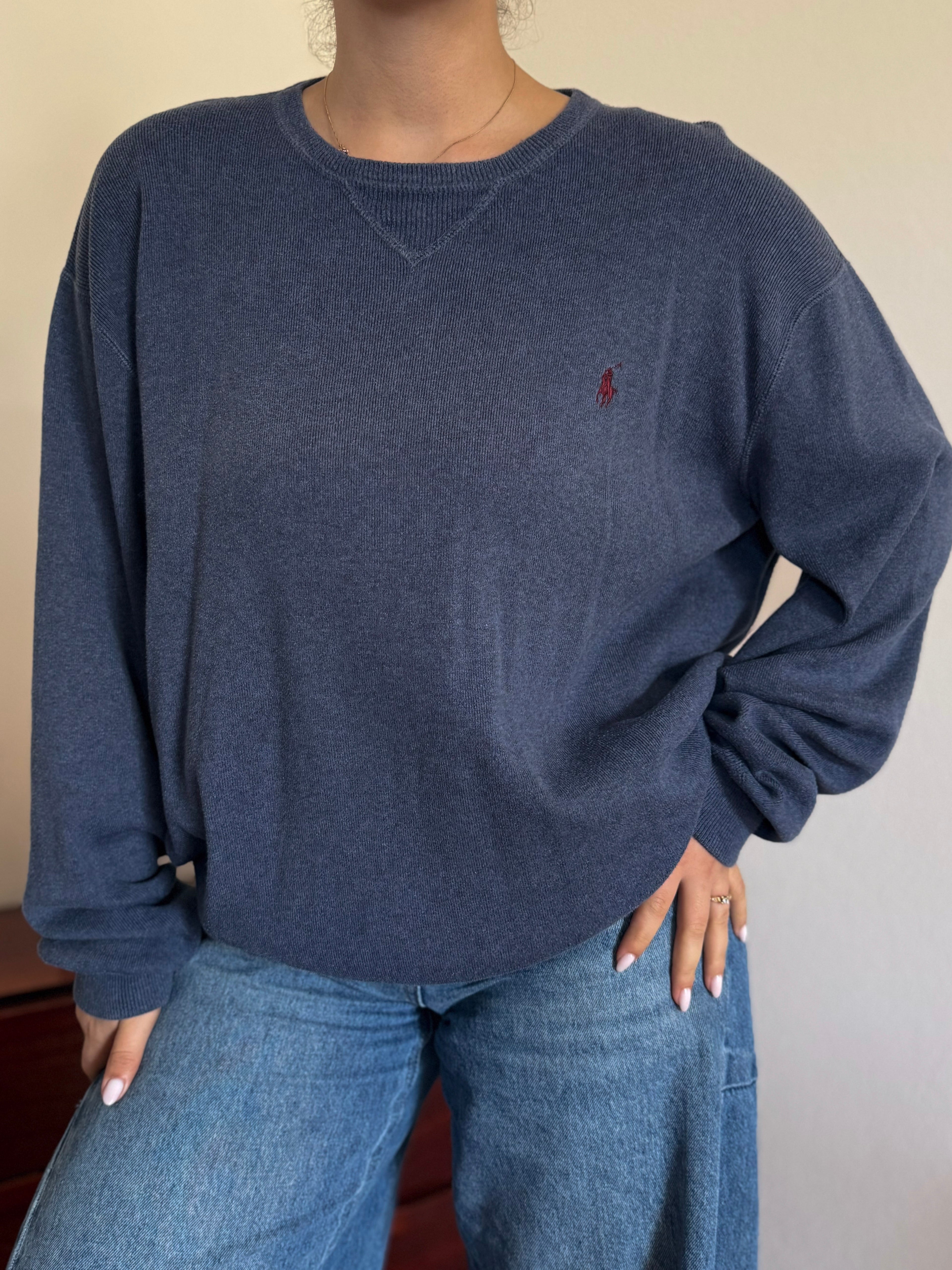 Polo Ralph Lauren Round Neck Knit Sweater 100% Cotton