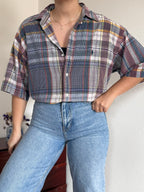 Ralph Lauren Shirt Plaid Multicolor 100% Cotton