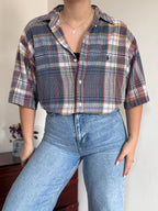 Ralph Lauren Shirt Plaid Multicolor 100% Cotton