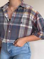 Ralph Lauren Shirt Plaid Multicolor 100% Cotton