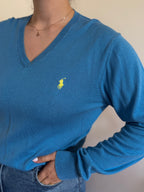 Polo Ralph Lauren V-Neck Knit Sweater 100% Cotton