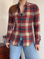 Ralph Lauren Shirt Slim Fit Plaid Multicolor 100% Cotton