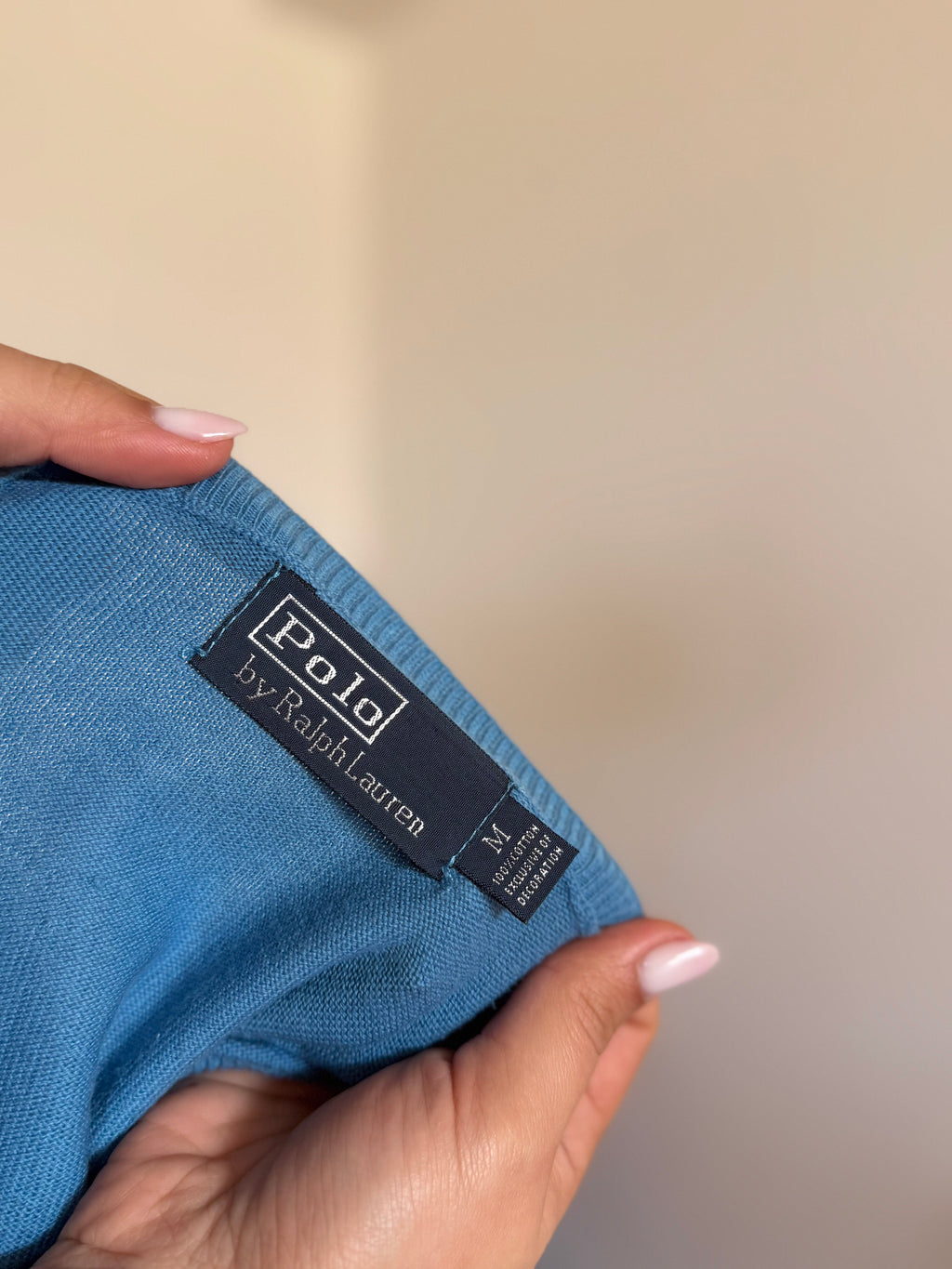 Polo Ralph Lauren V-Neck Knit Sweater 100% Cotton