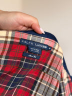Ralph Lauren Shirt Slim Fit Plaid Multicolor 100% Cotton