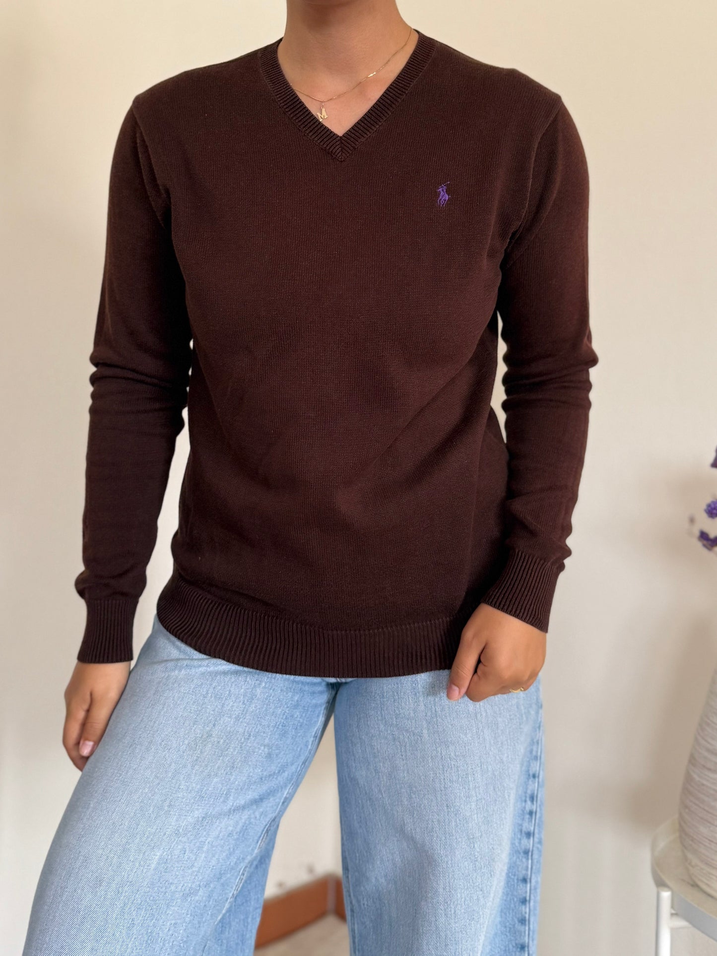 Ralph Lauren V-Neck Knit Sweater