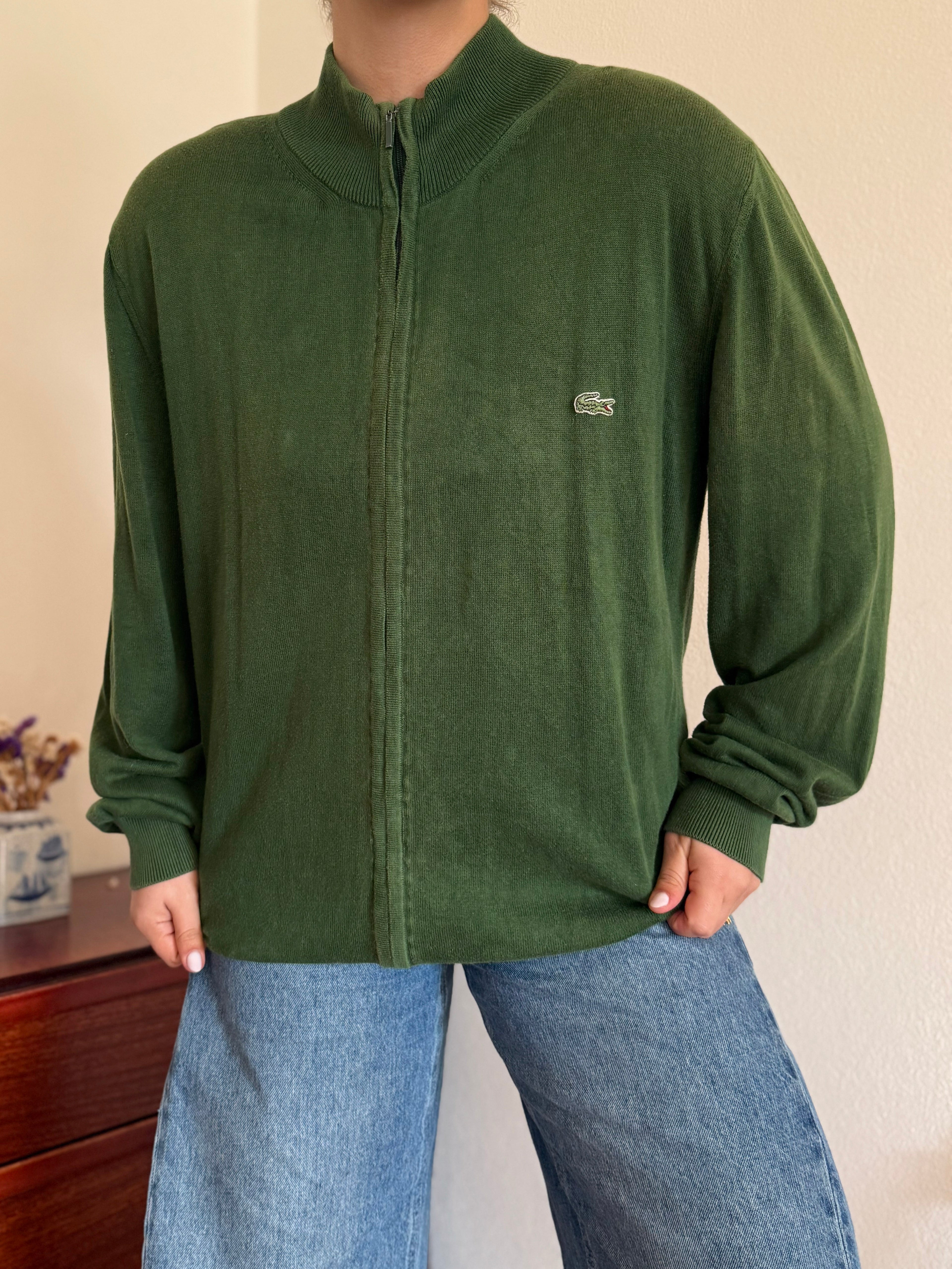 Lacoste Full Zip Knit Coat