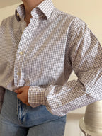 Polo Ralph Lauren Shirt Plaid White 100% Cotton