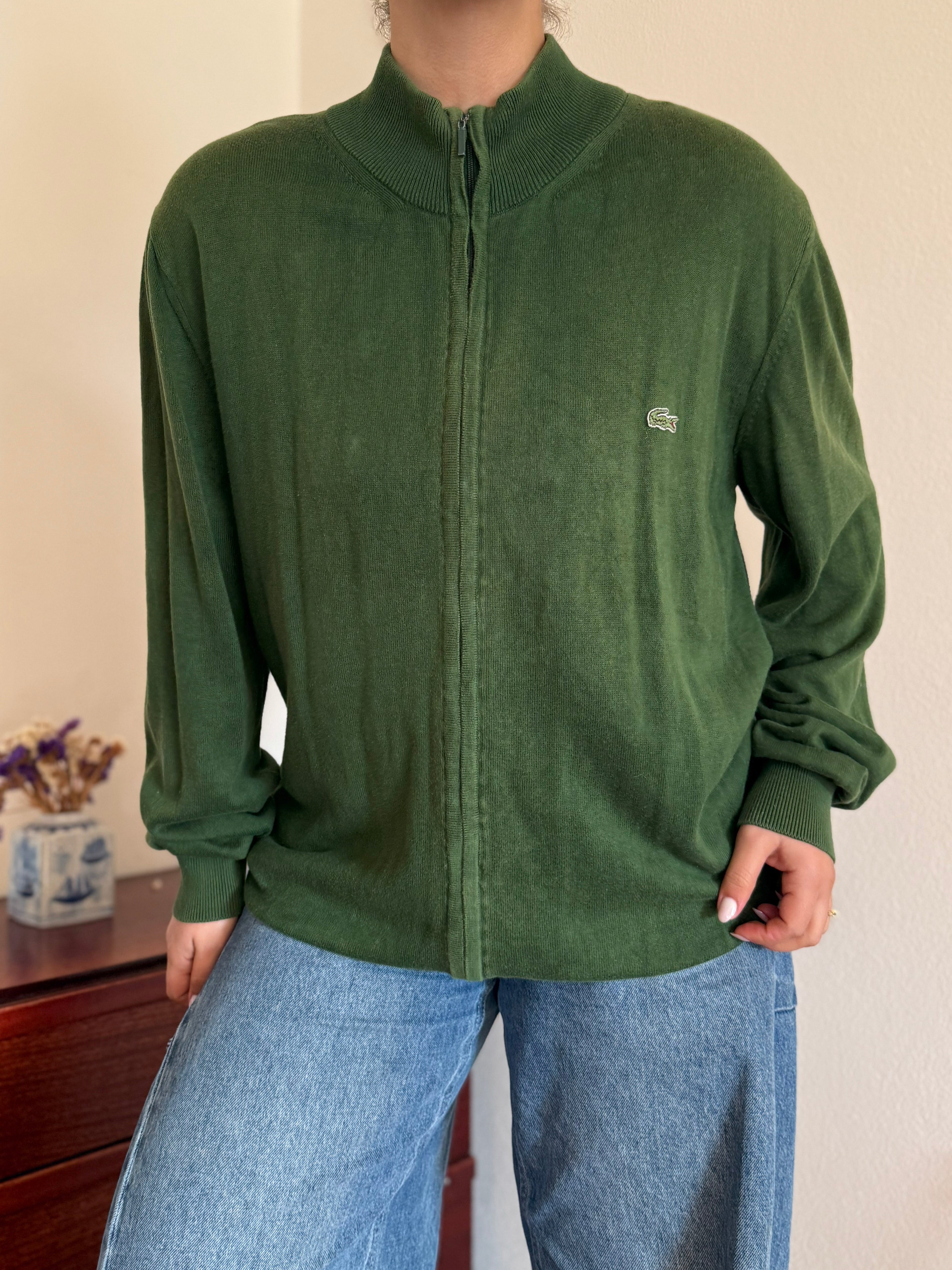 Lacoste Full Zip Knit Coat