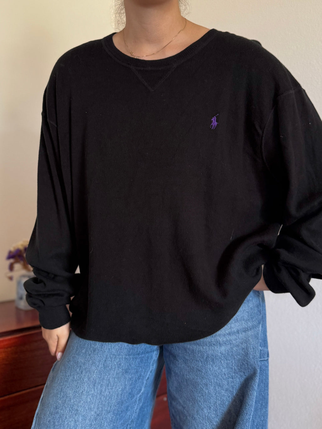 Polo Ralph Lauren Round Neck Knit Sweater 100% Cotton