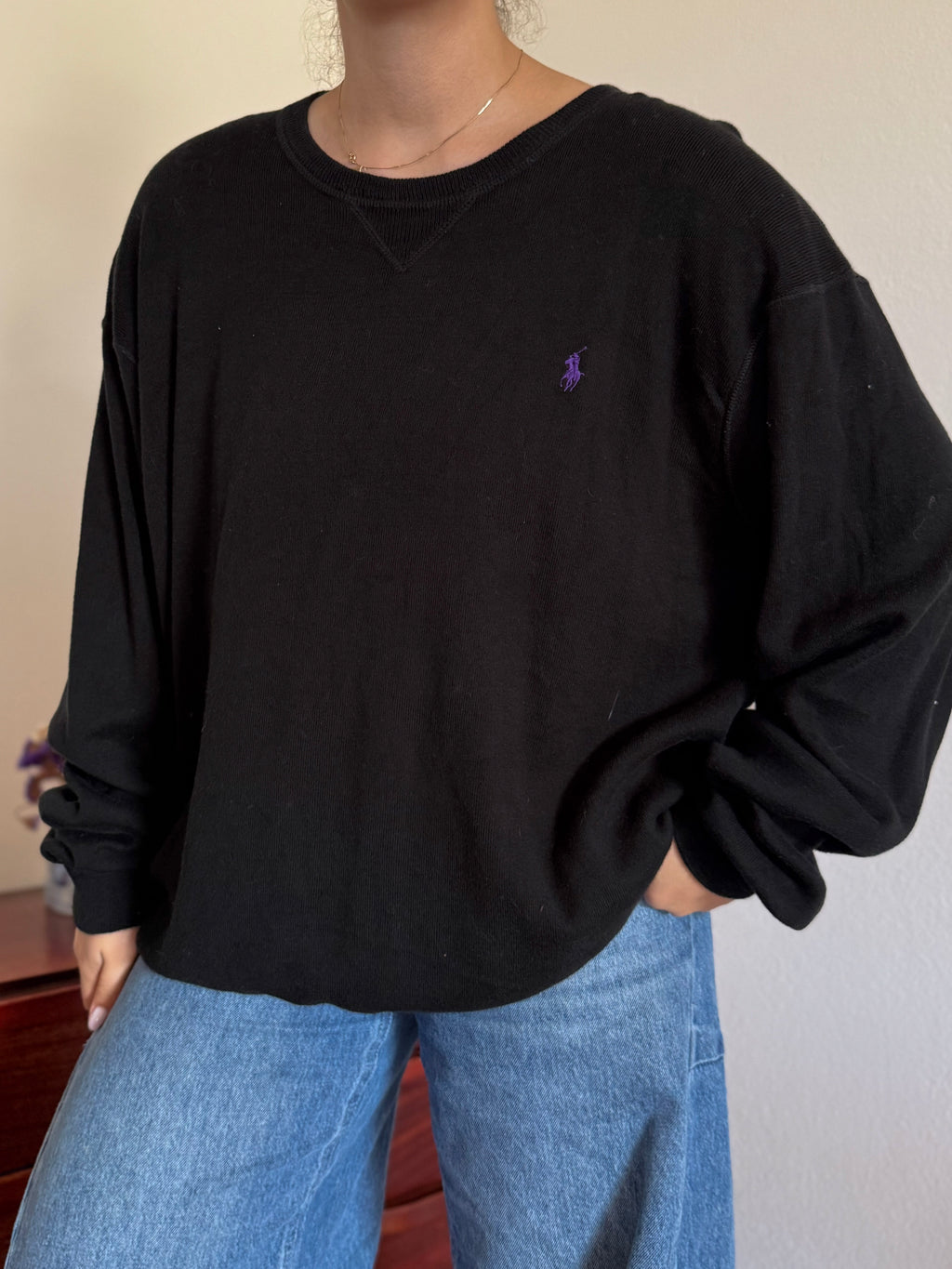 Polo Ralph Lauren Round Neck Knit Sweater 100% Cotton