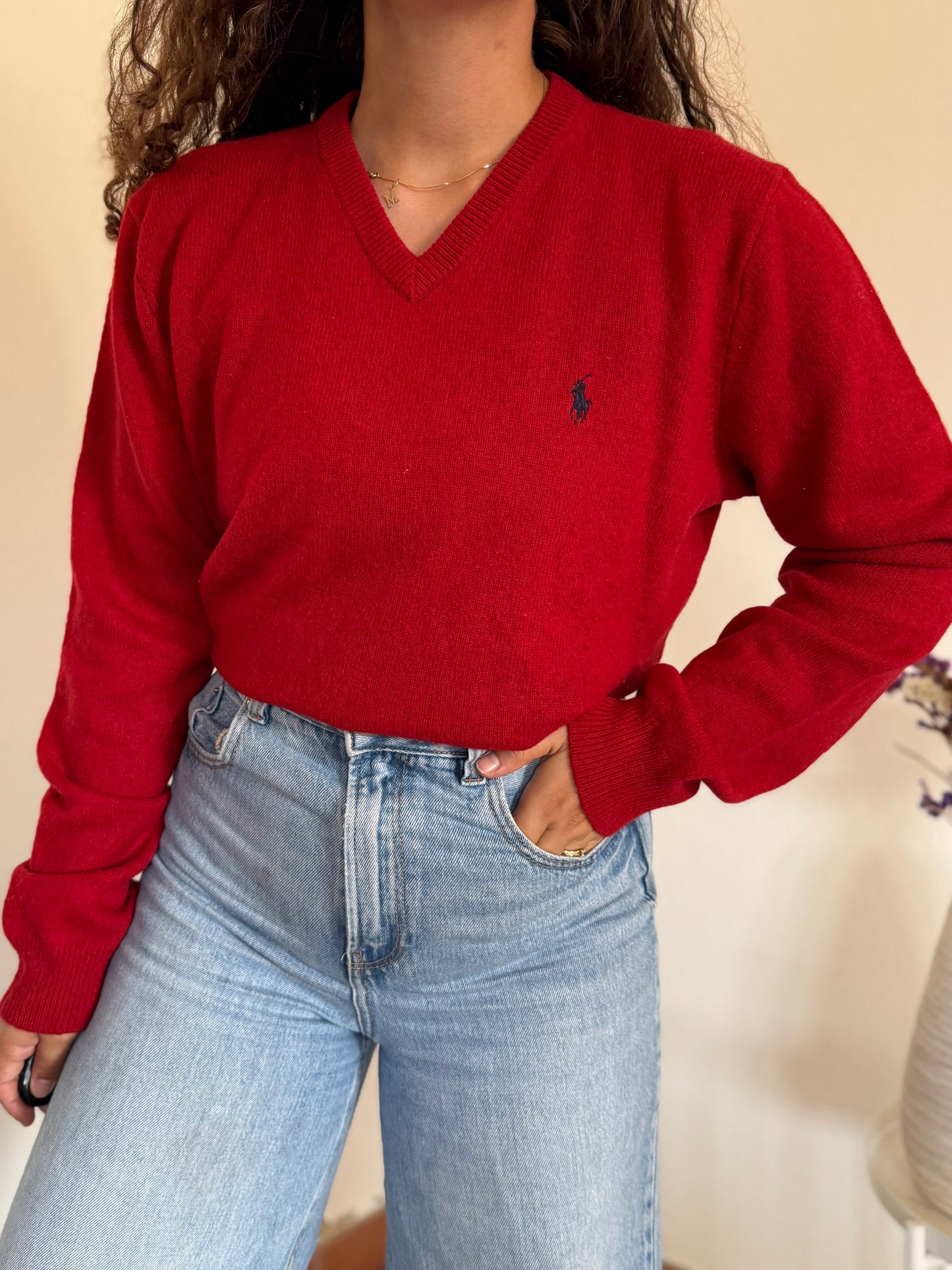 Camisola V-neck Ralph Lauren 100% Lambswool