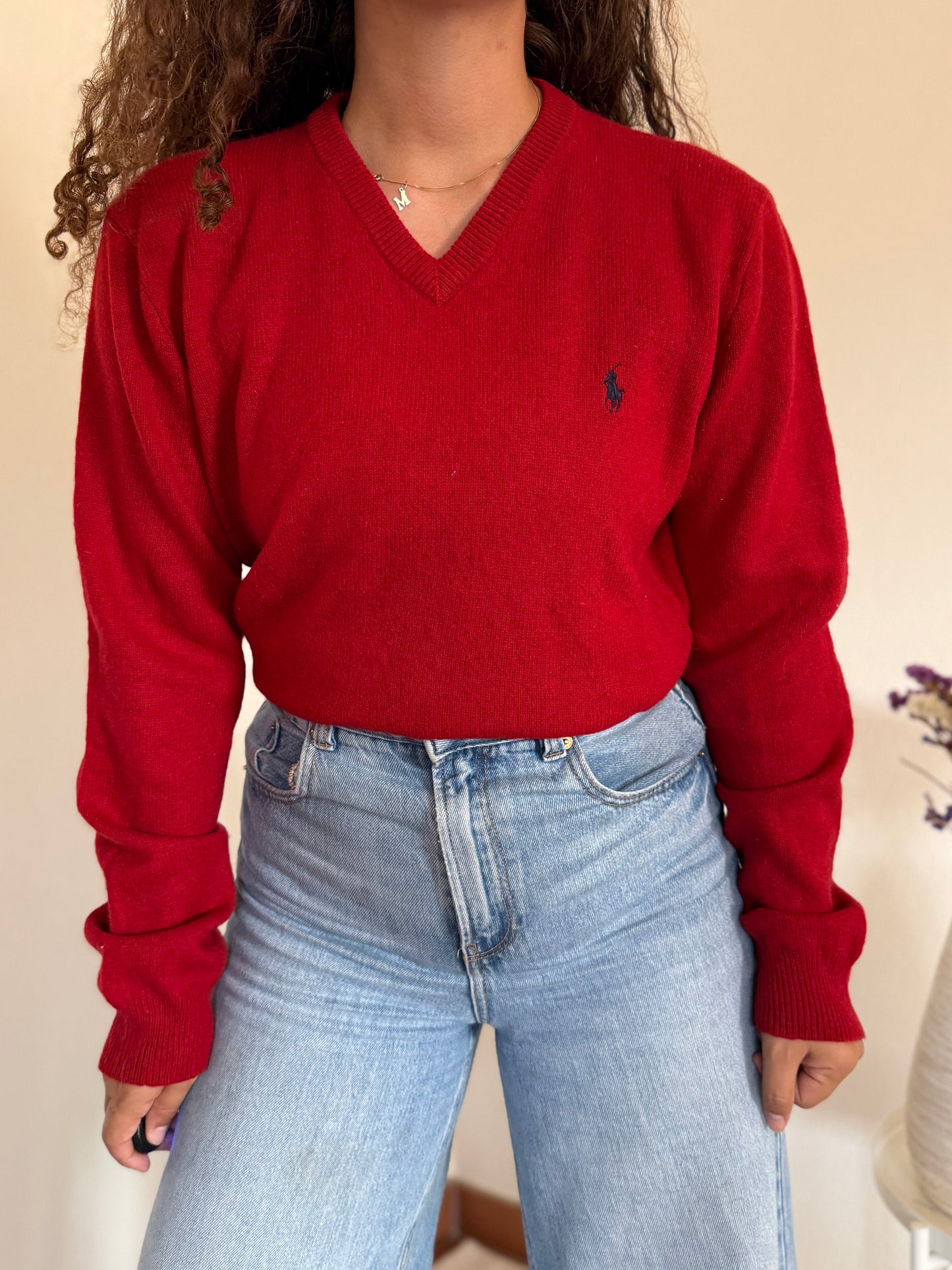 Camisola V-neck Ralph Lauren 100% Lambswool