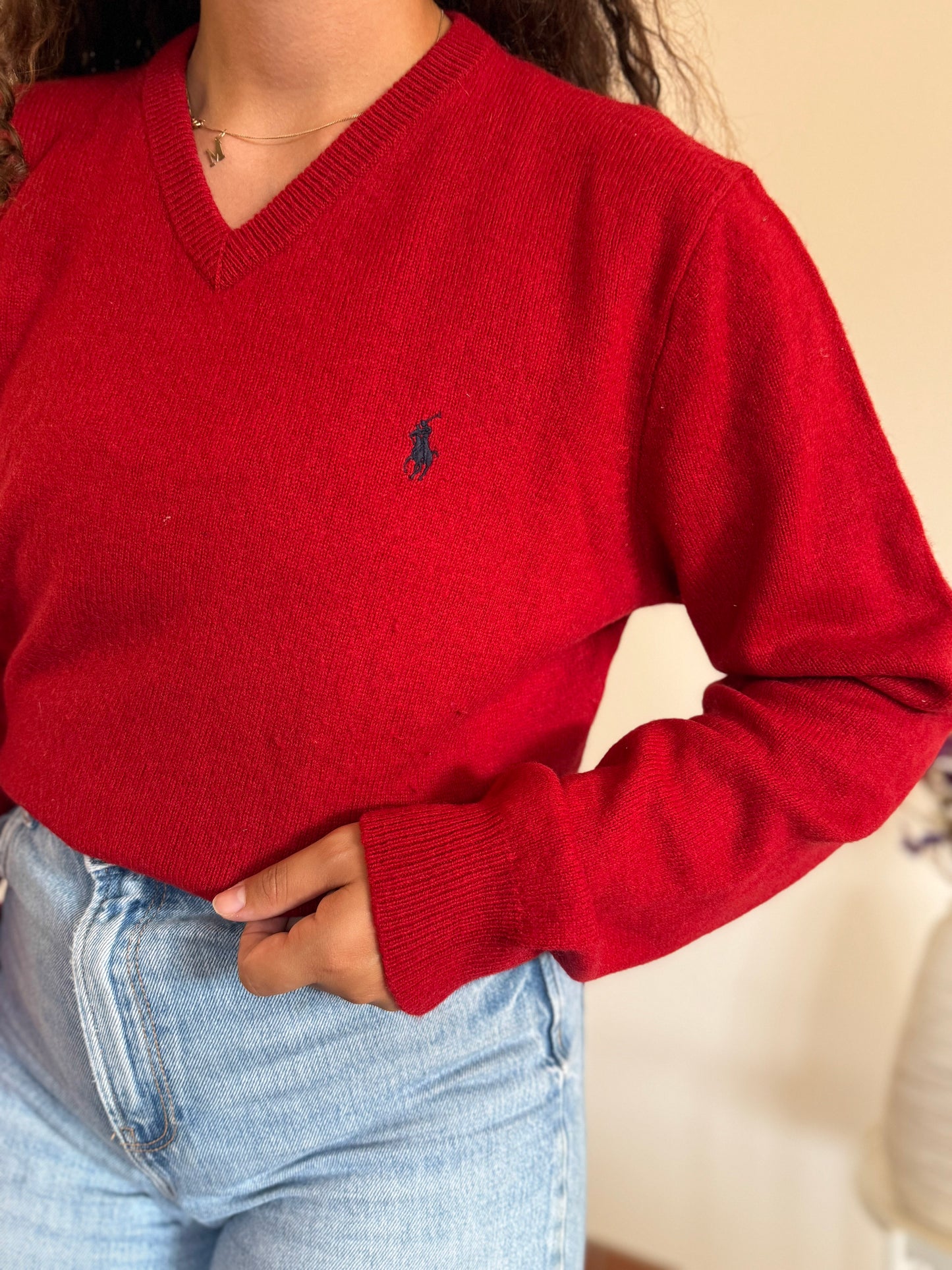 Camisola V-neck Ralph Lauren 100% Lambswool