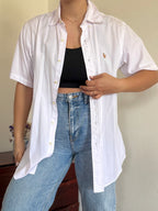 Polo Ralph Lauren Shirt Custom Fit Plain Light Pink Multicolor 100% Cotton