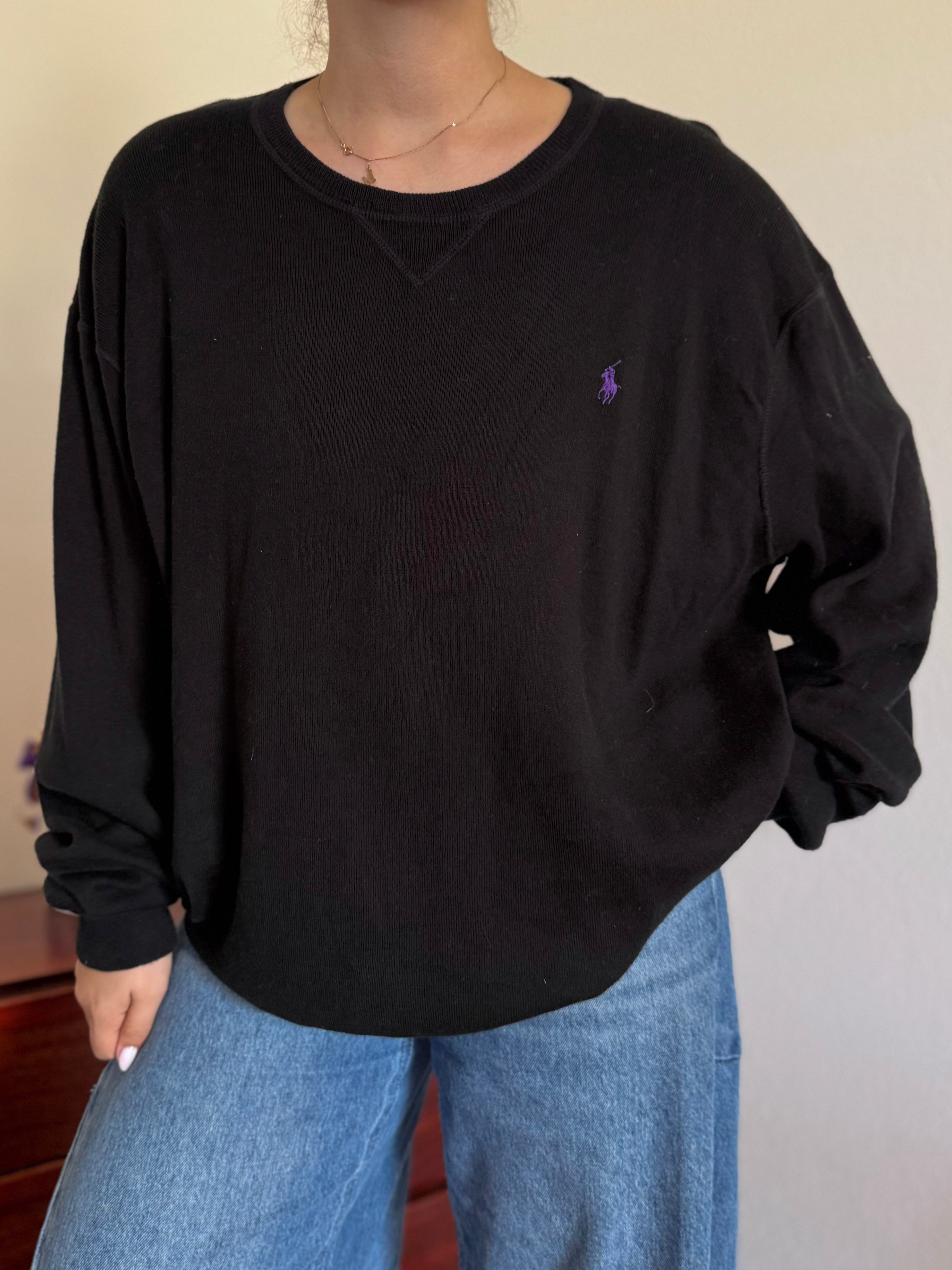 Polo Ralph Lauren Round Neck Knit Sweater 100% Cotton