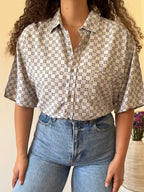 Camisa Vintage 100% Seda