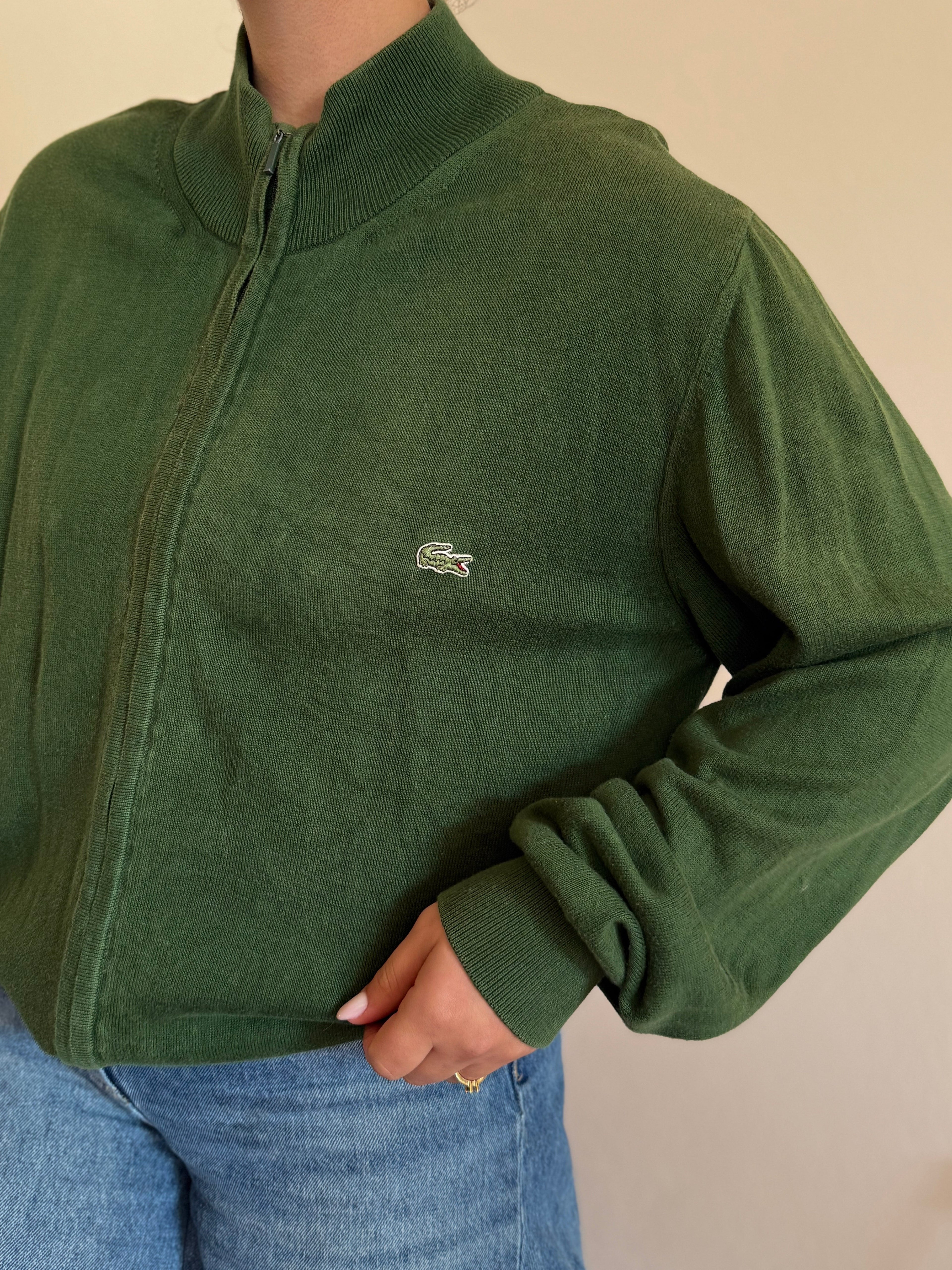 Lacoste Full Zip Knit Coat