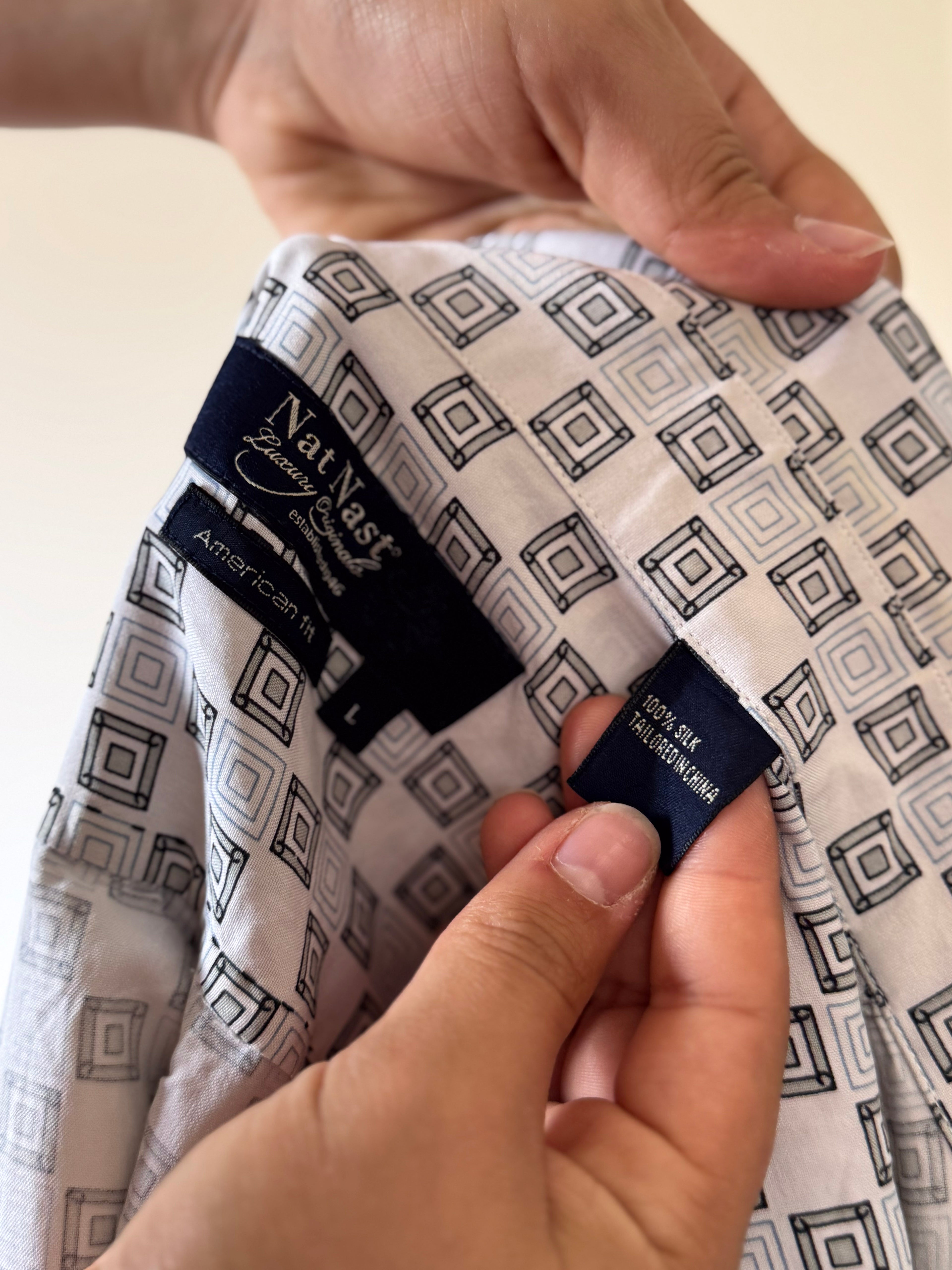 Camisa Vintage 100% Seda