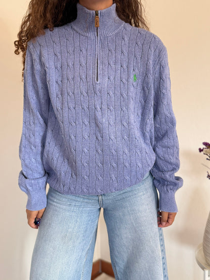 Camisola 1/4 zip neck cable knit Ralph Lauren