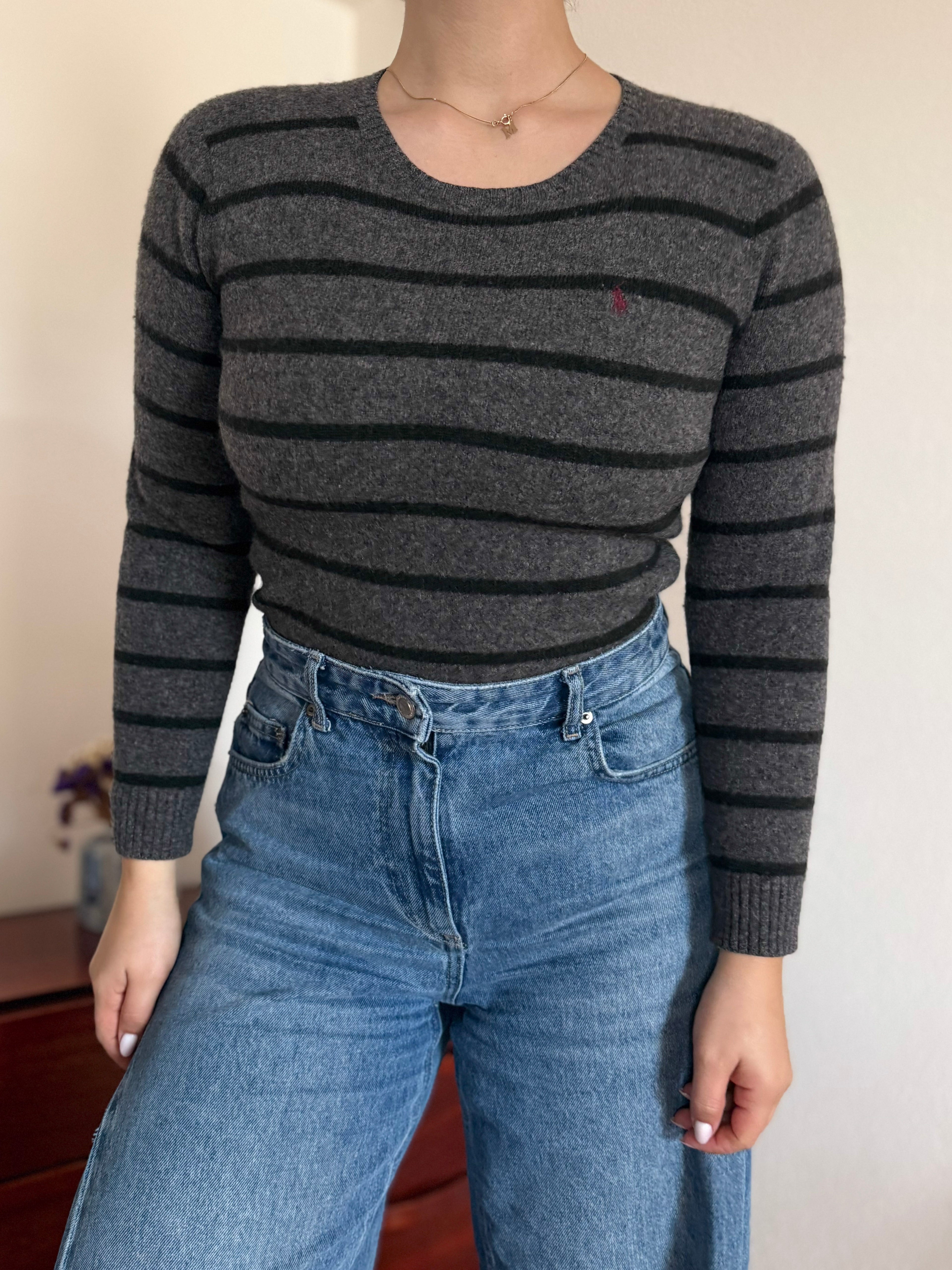 Polo Ralph Lauren Round Neck Sweater 100% Lambswool