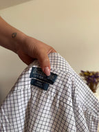 Polo Ralph Lauren Shirt Plaid White 100% Cotton