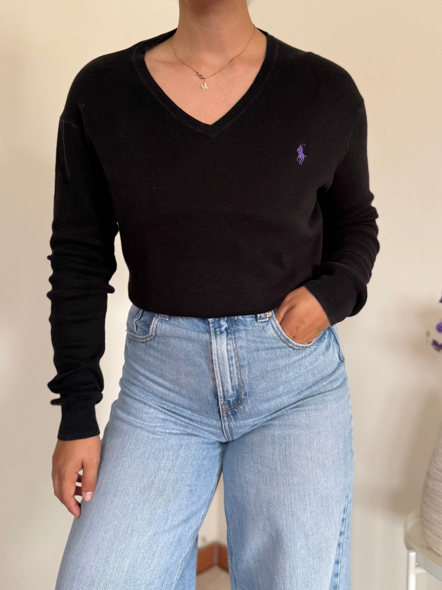 Ralph Lauren V-Neck Knit Sweater